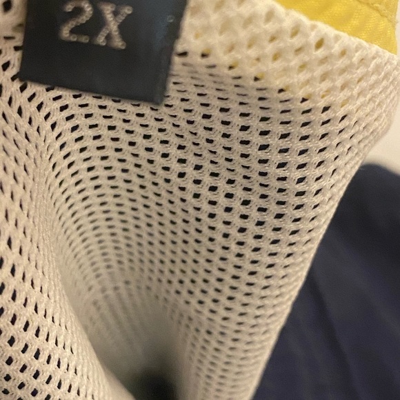 Polo Ralph Lauren Lined Swim Trunks Board Shorts Navy Yellow Men's Size 2X - Picture 7 of 9